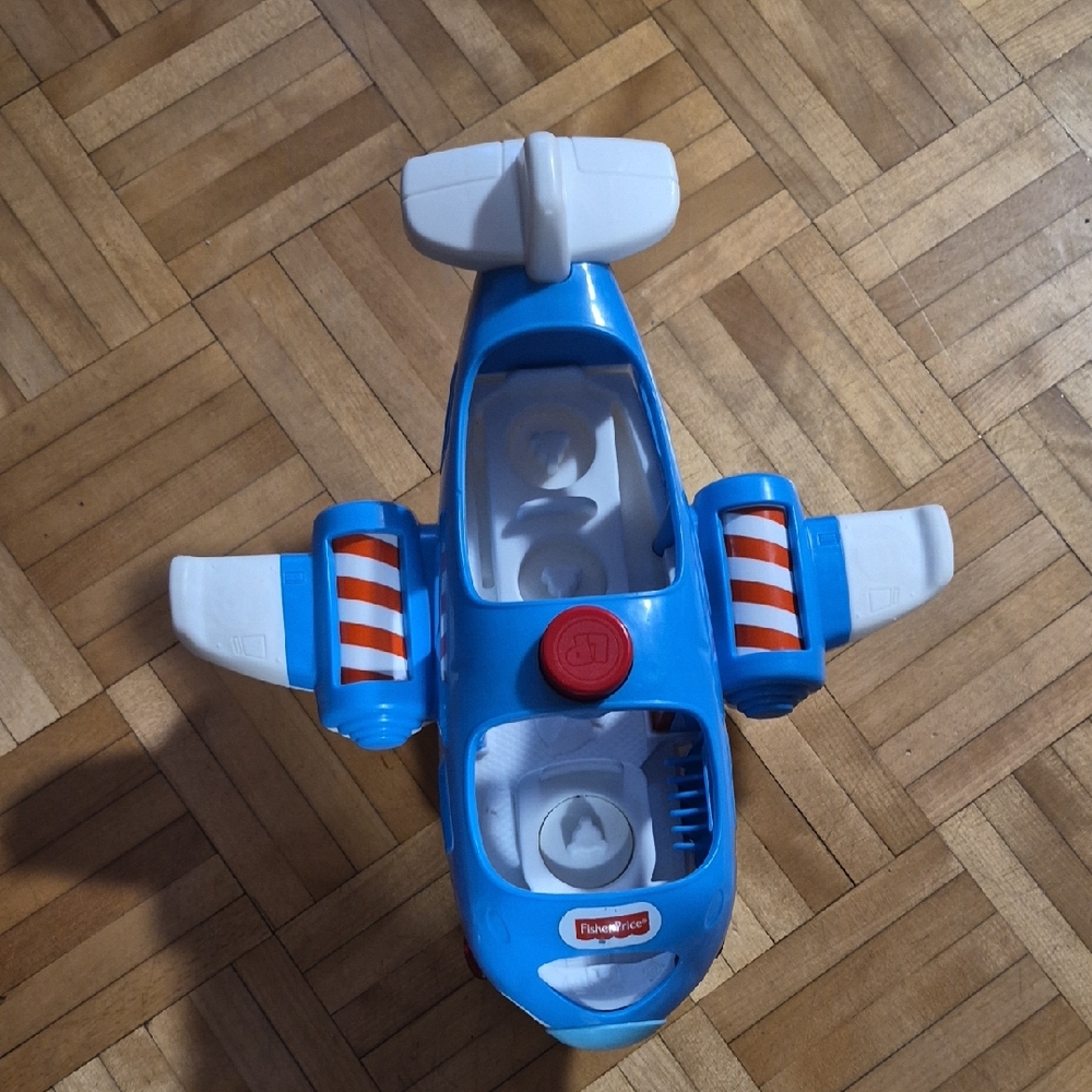 Fisher-Price Blue and White Toy Plane